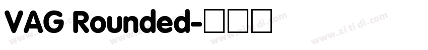 VAG Rounded字体转换